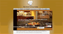 Desktop Screenshot of clarkeculinarycenter.com