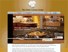 Tablet Screenshot of clarkeculinarycenter.com